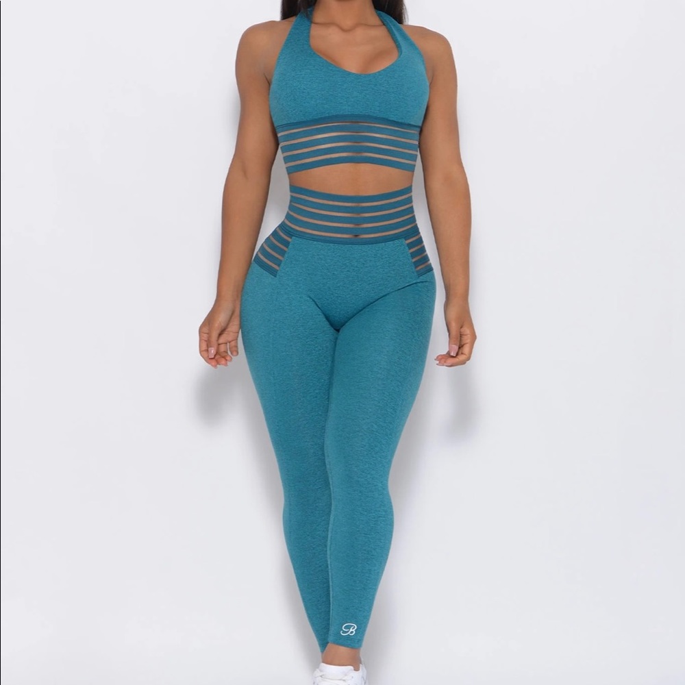 Bombshell sportswear statement leggings in teal